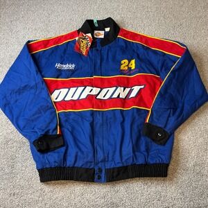 vtg Nascar Jacket Mens Medium Jeff Gordon 24 DuPont Hendrick Motorsports  street